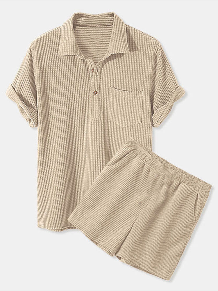 Damen Sonnen-Pyjama Set mit kurzem Shirt und Hose Krohn-e