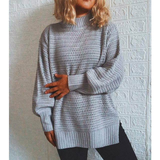 Krohn-e | Fester Strickpullover mit Geripptem Muster