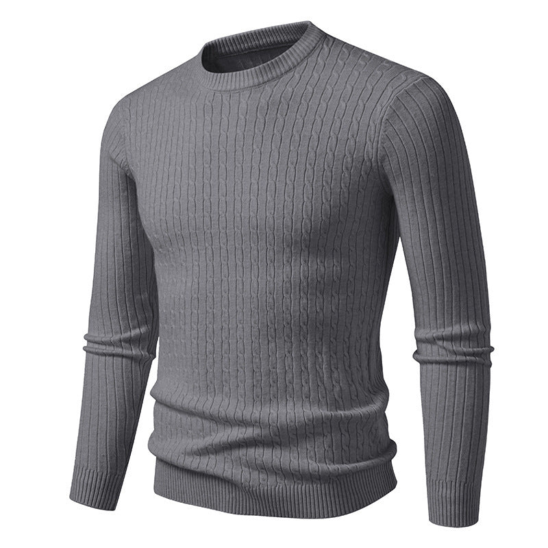 Herren Grobstrickpullover mit elegantem Zopfmuster Krohn-e