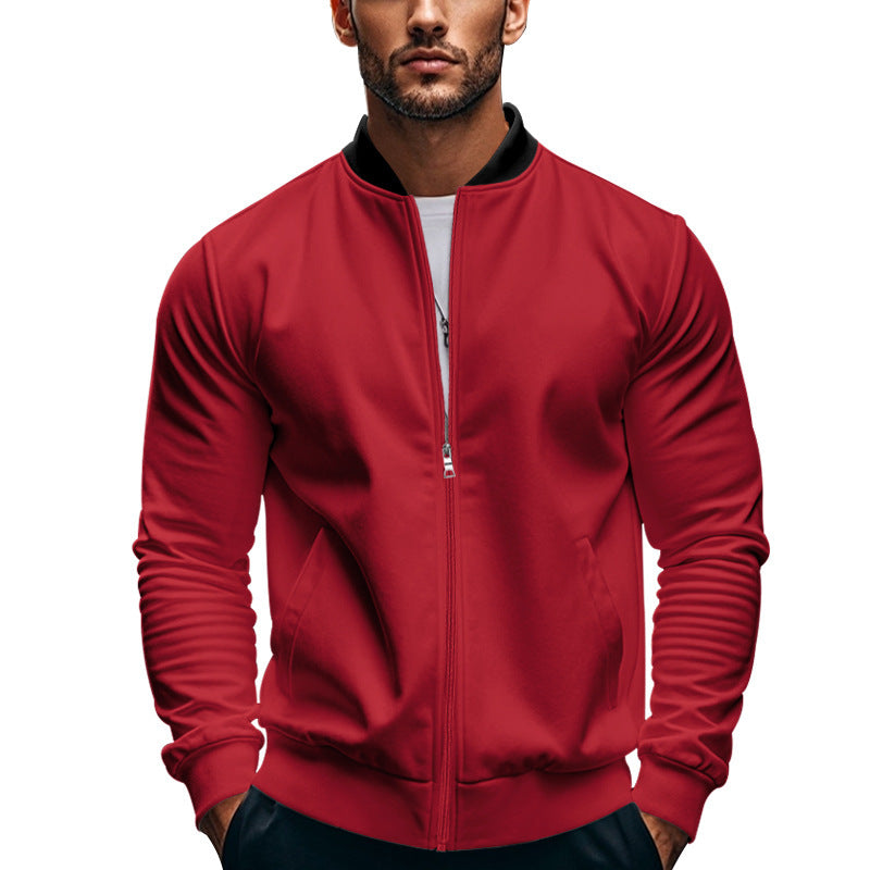 Herren sportliche Jacke mit praktischem Reißverschluss und atmungsaktiven Materialien Krohn-e