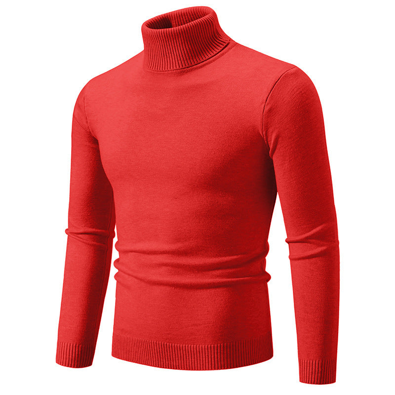 Herren eleganter Rollkragenpullover aus feiner Baumwolle Krohn-e
