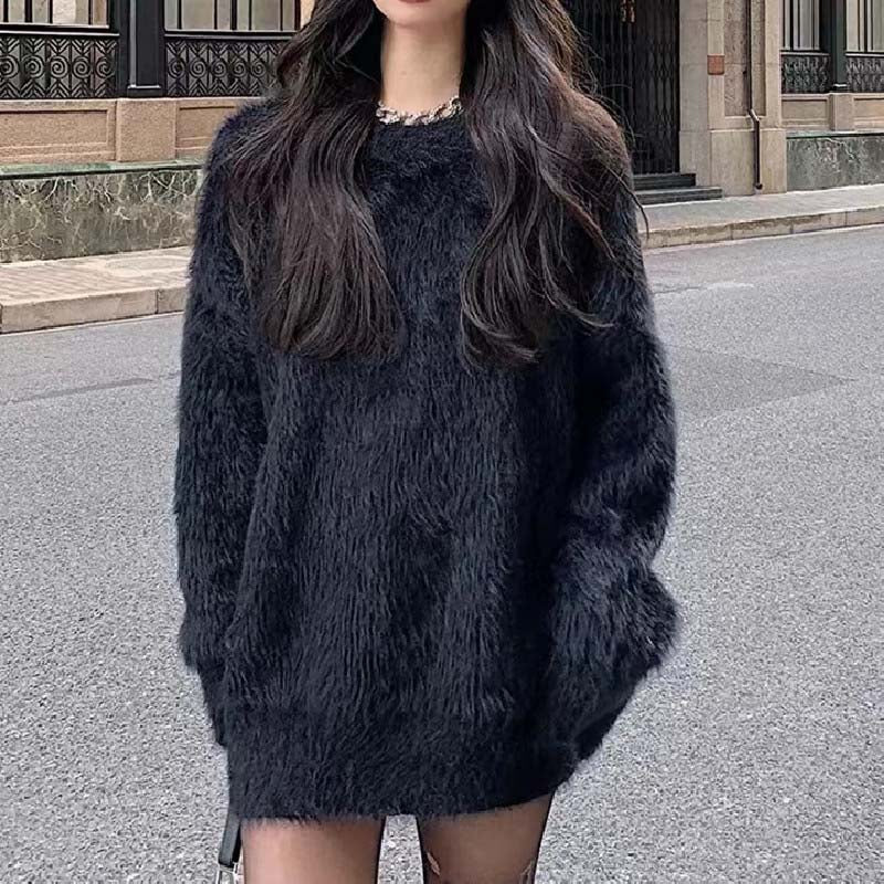 Krohn-e | Weicher Strickpullover Mohair Luxuriöser Komfort