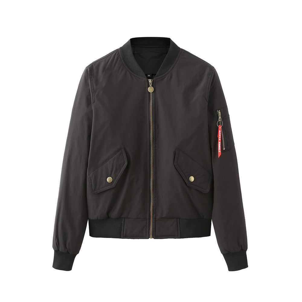 Damen modische Bomberjacke mit praktischen Seitentaschen und elastischen Bündchen Krohn-e