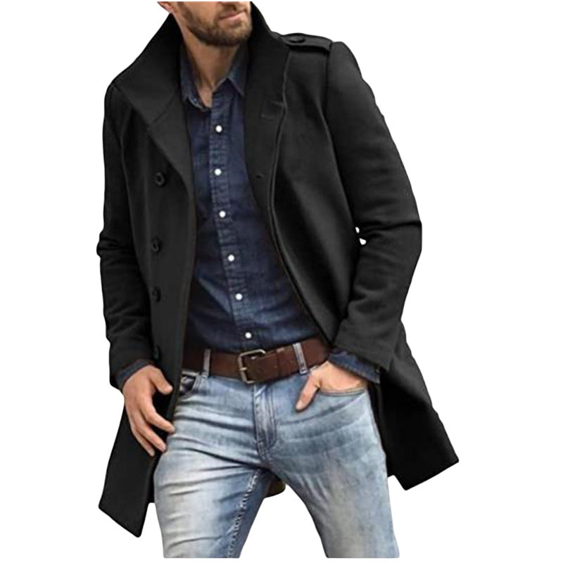 Herren klassischer Trenchcoat mit modernem Schnitt Krohn-e