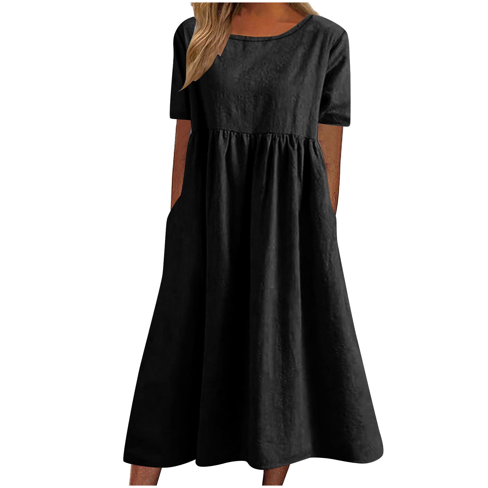 Damen lässiges Maxikleid mit Taschen Krohn-e