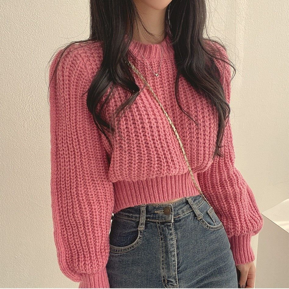 Damen Grobstrickpullover mit weitem Schnitt und überschnittenen Schultern Krohn-e