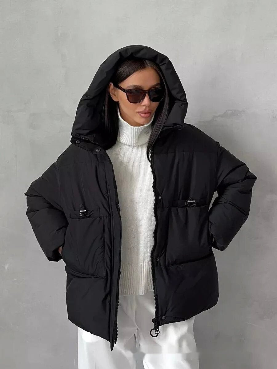 Damen Sportliche Winterjacke mit hohem Kragen und praktischen Taschen Krohn-e