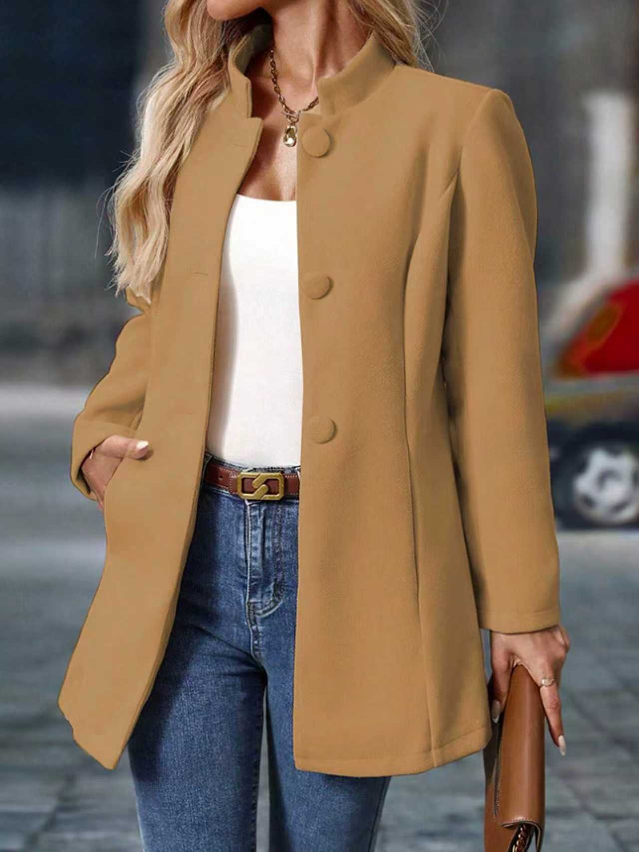 Damen klassischer und eleganter Mantel Krohn-e