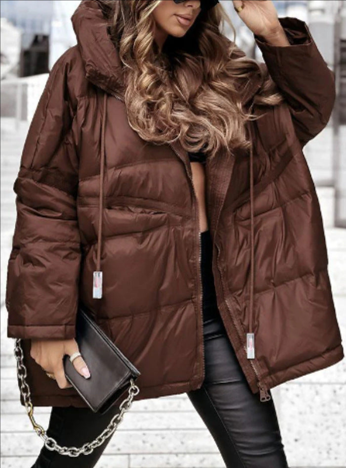 Damen Oversized Steppjacke mit praktischen Taschen und hohem Kragen Krohn-e