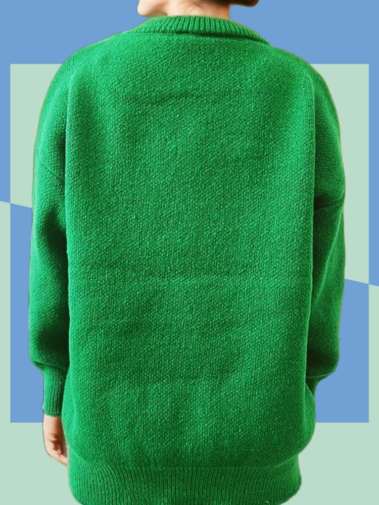 Damen Weihnachts-Pullover mit 3D-Elementen und festlichen Applikationen Krohn-e