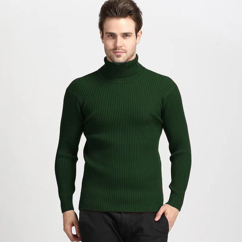 Herren Rollkragenpullover aus feiner Baumwolle mit strukturiertem Design Krohn-e