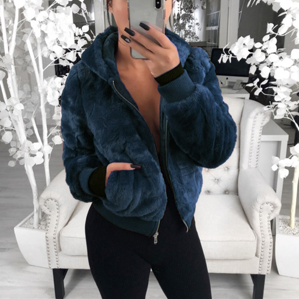 Damen Kunstfell Bomberjacke Krohn-e