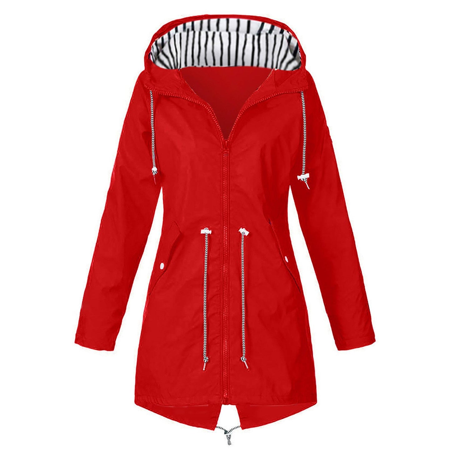 Damen wasserabweisende Freizeitjacke mit verstellbarem Kapuzenkragen und funktionalen Taschen Krohn-e