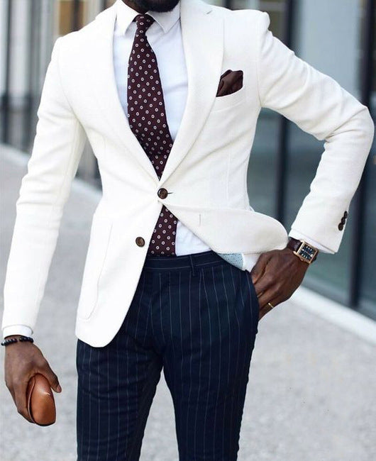 Herren eleganter Leinenblazer mit schmalem Schnitt Krohn-e