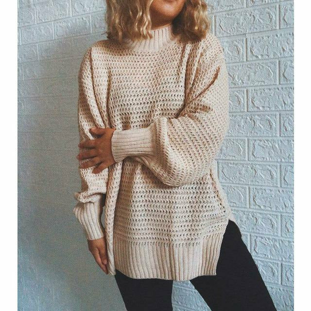 Krohn-e | Fester Strickpullover mit Geripptem Muster