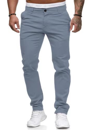 Herren elegante Slim-Fit Chinohose mit elastischem Bund und praktischen Taschen Krohn-e