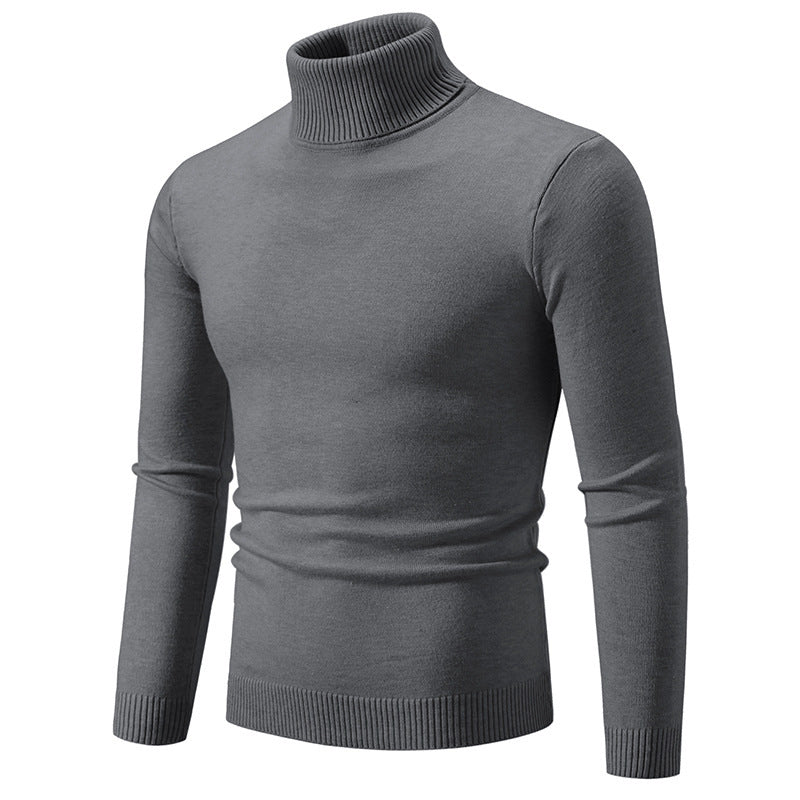 Herren eleganter Rollkragenpullover aus feiner Baumwolle Krohn-e