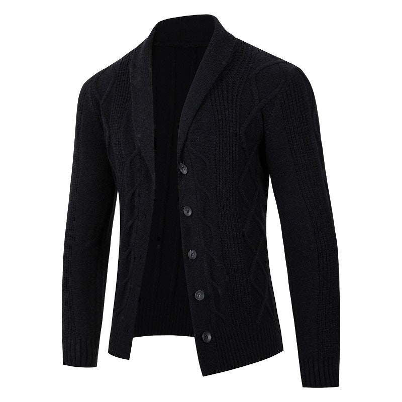 Herren Strickjacke mit modernen Kabelmustern und bequemen Passform Krohn-e