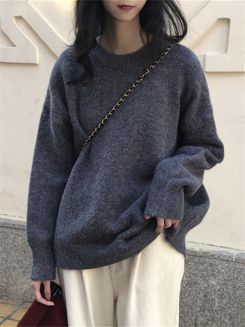 Damen Oversized Strickpullover mit weichem Material und lässigem Schnitt Krohn-e