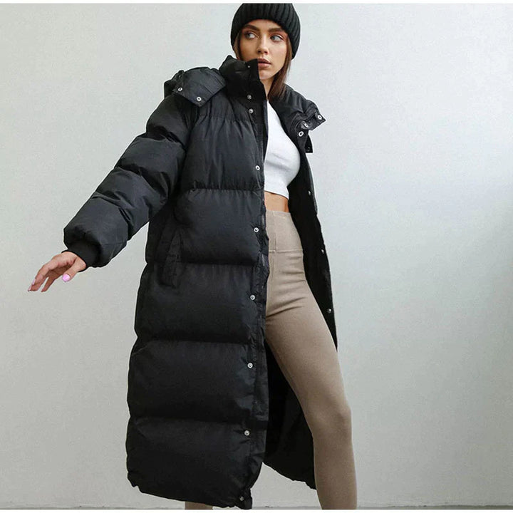 Krohn-e | Lange Wattierte Winterjacke