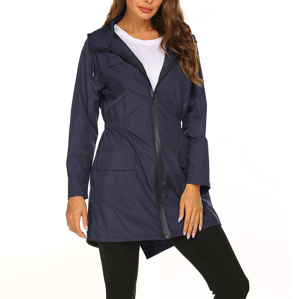 Damen Outdoor-Jacke mit verstellbarer Kapuze und elastischem Bund Krohn-e