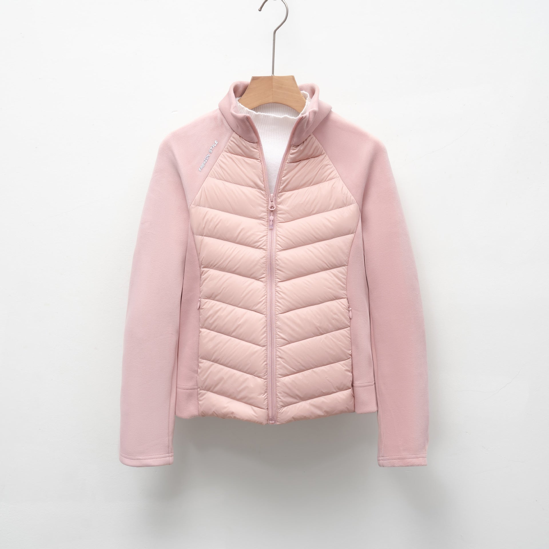 Damen gesteppte Sportjacke mit hohem Kragen und funktionalen Reißverschlusstaschen Krohn-e