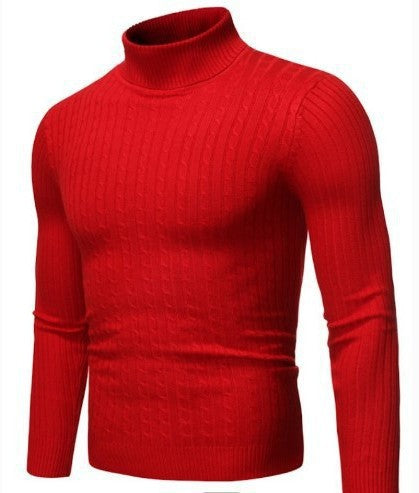 Herren modischer Rollkragenpullover aus feinem Strick Krohn-e