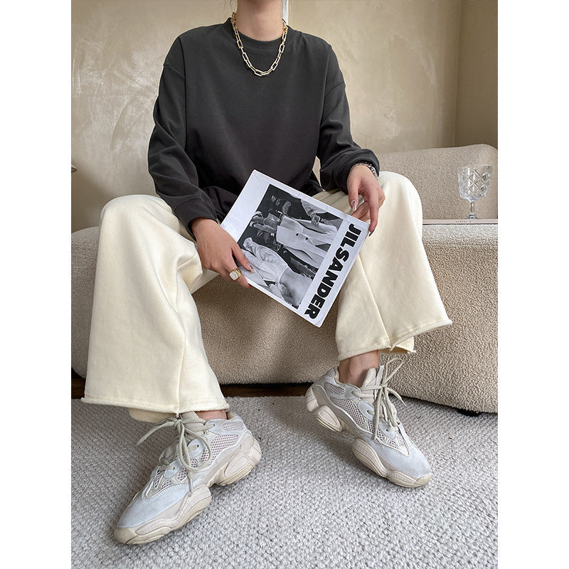 Fudus: Weiches, gemütliches, gebürstetes, lockeres T-Shirt