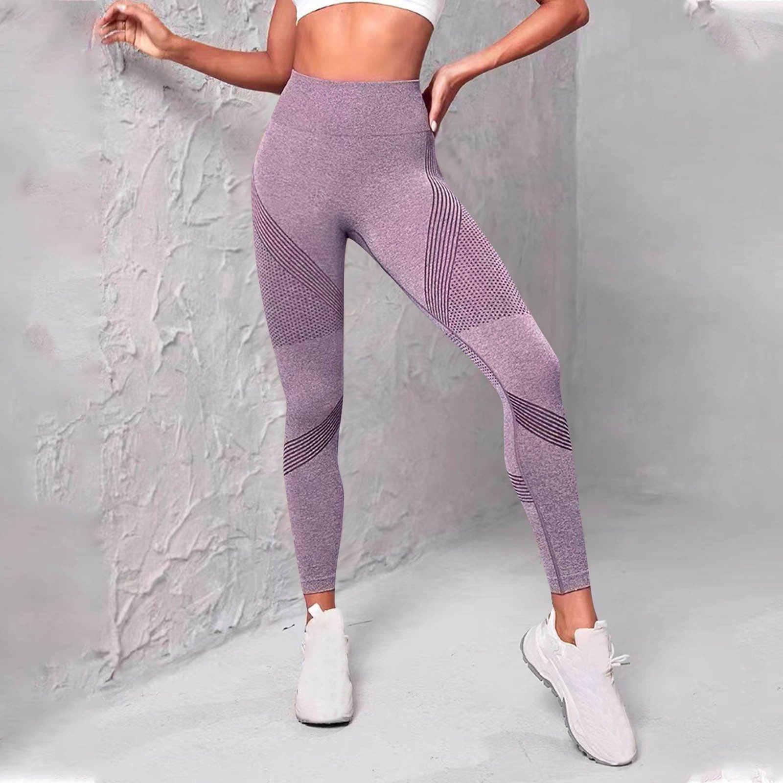 Damen Hochwertige Sportleggings mit atmungsaktiven Mesh-Einsätzen und nahtlosem Design Krohn-e