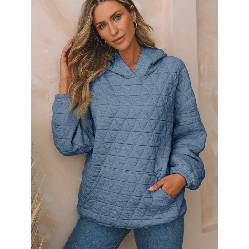 Damen gesteppter Kapuzenpullover mit praktischen Taschen Krohn-e