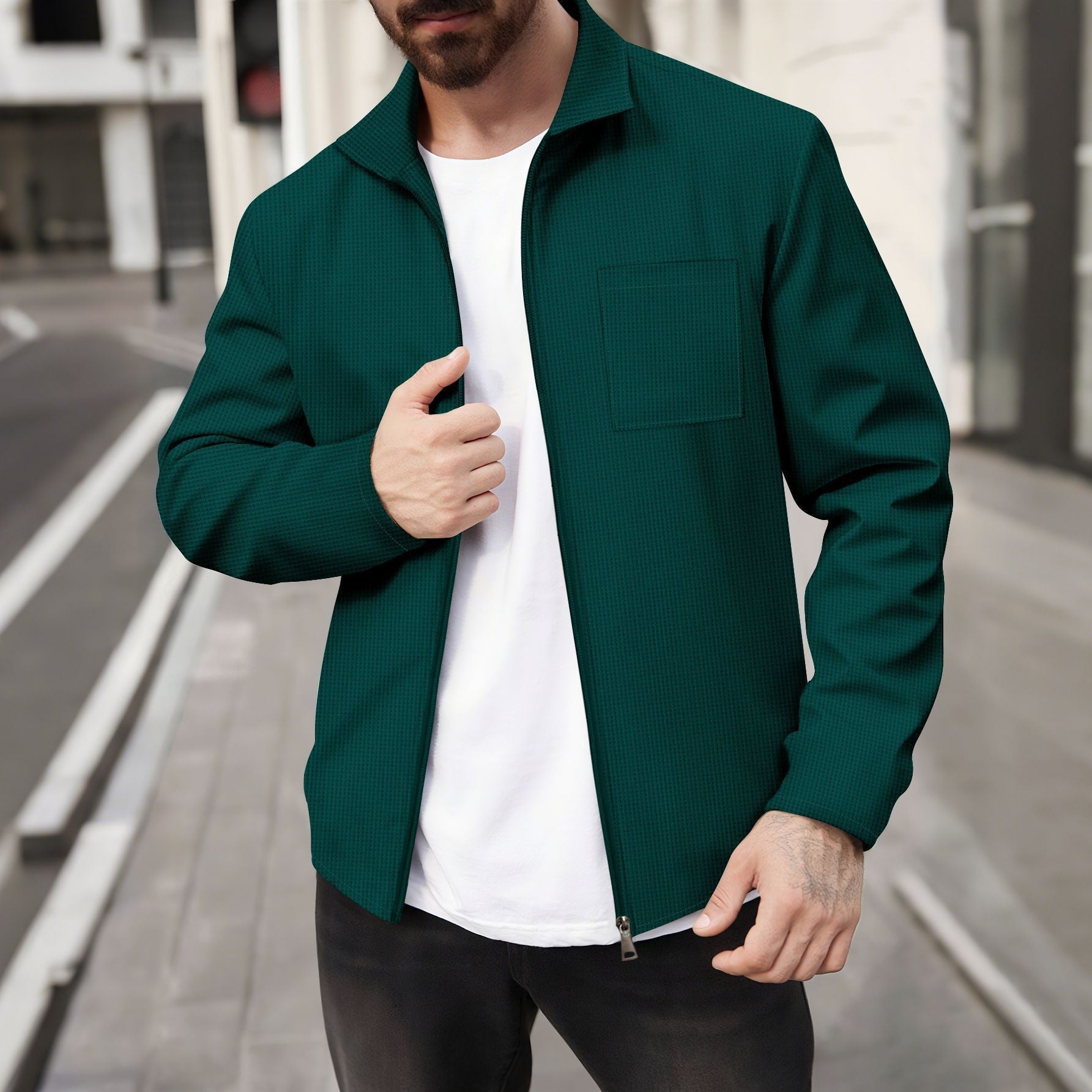 Herren sportliche Jacke Krohn-e