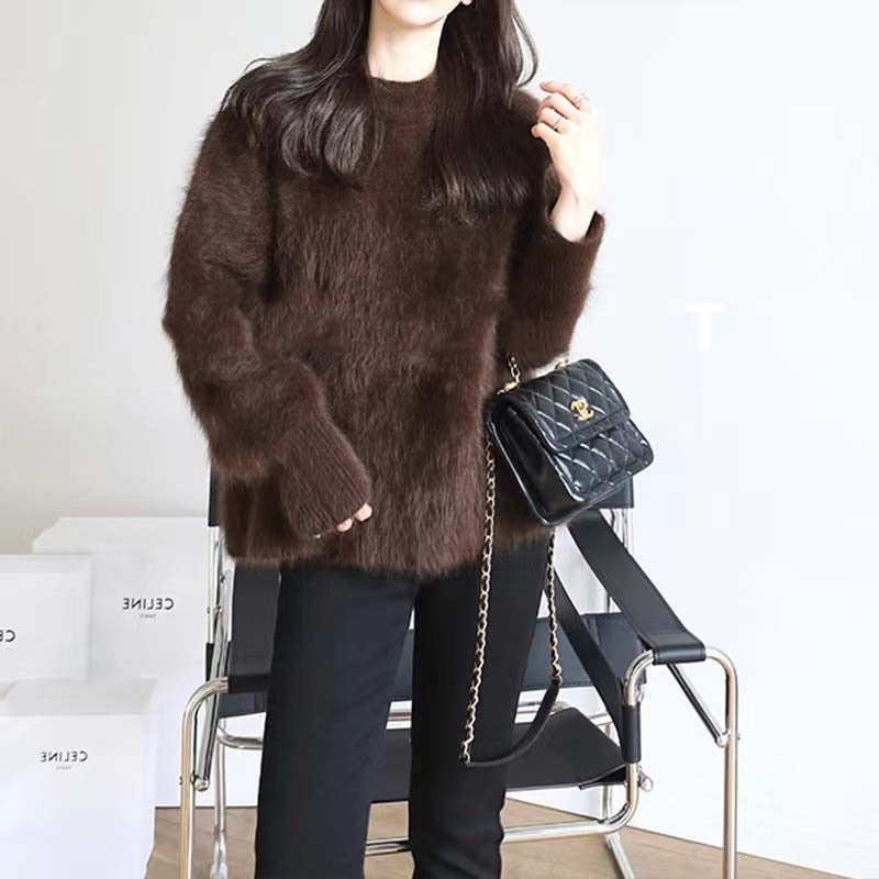 Krohn-e | Weicher Strickpullover Mohair Luxuriöser Komfort