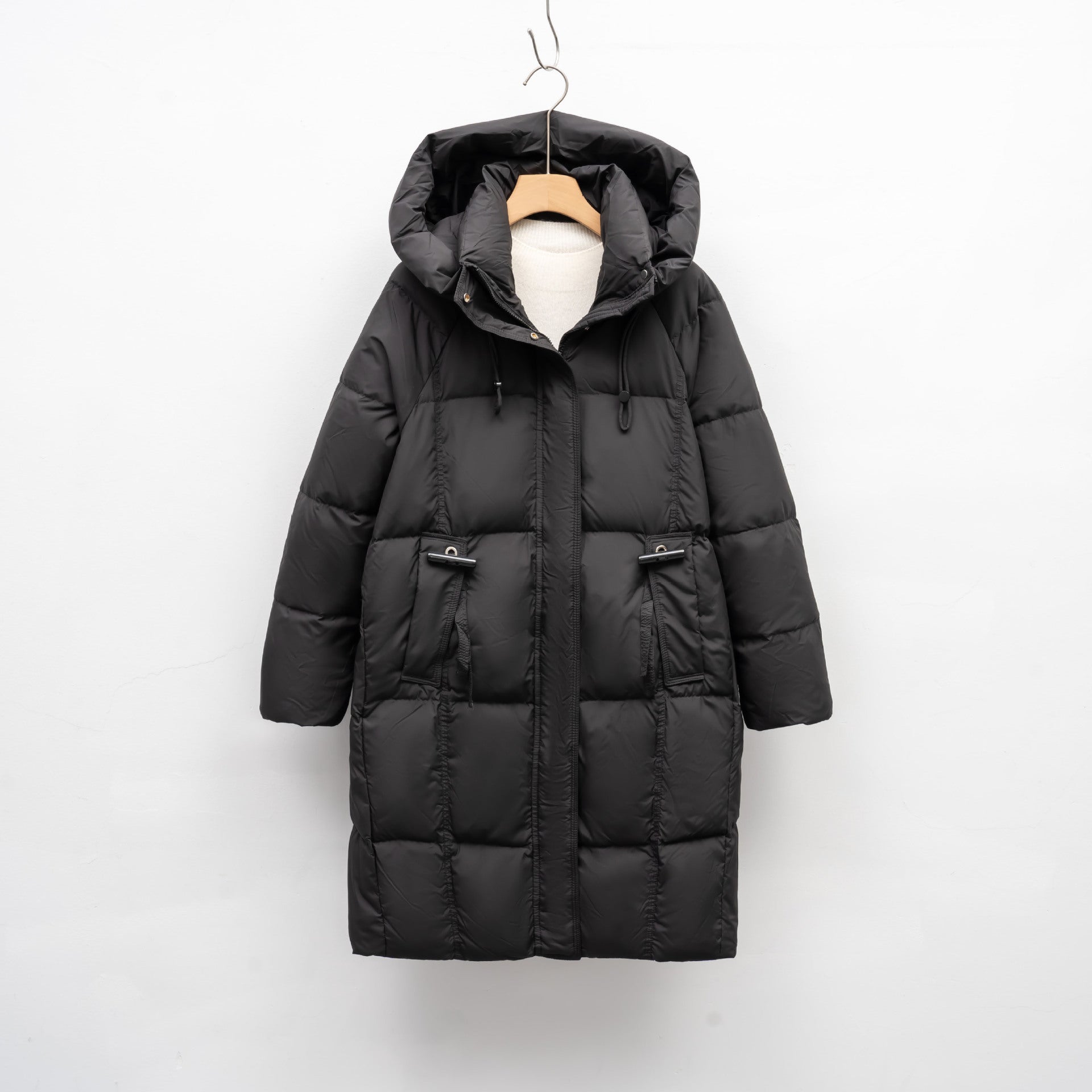 Damen isolierte Winterjacke mit großem Kapuzenkragen und funktionalen Taschen Krohn-e