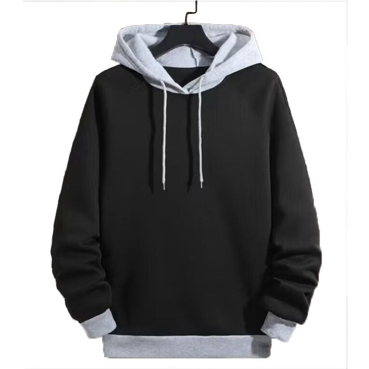 Herren legerer Kapuzenpullover mit kontrastierenden Ärmeln Krohn-e