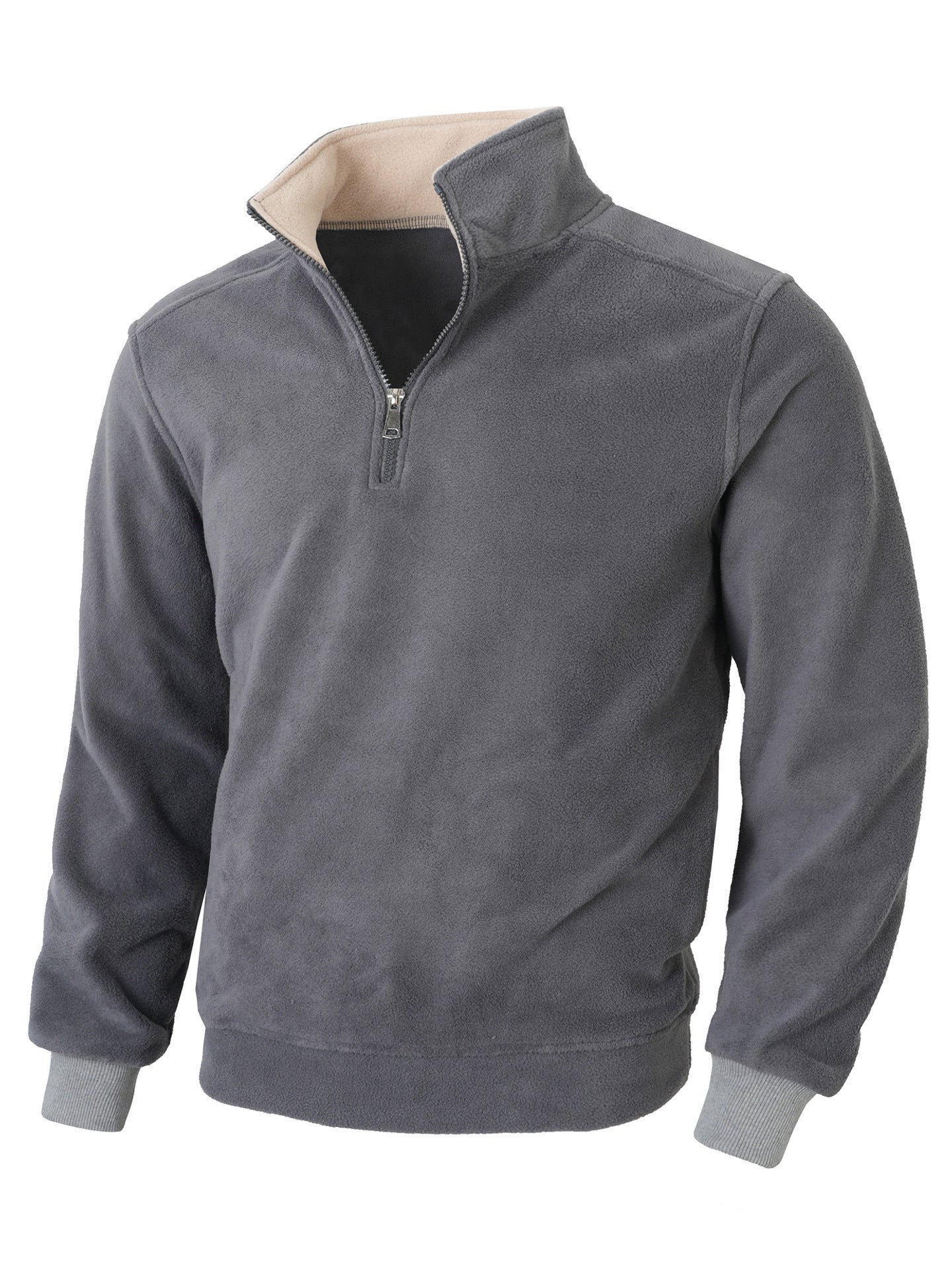 Herren Fleecejacke mit halblangem Reißverschluss Krohn-e