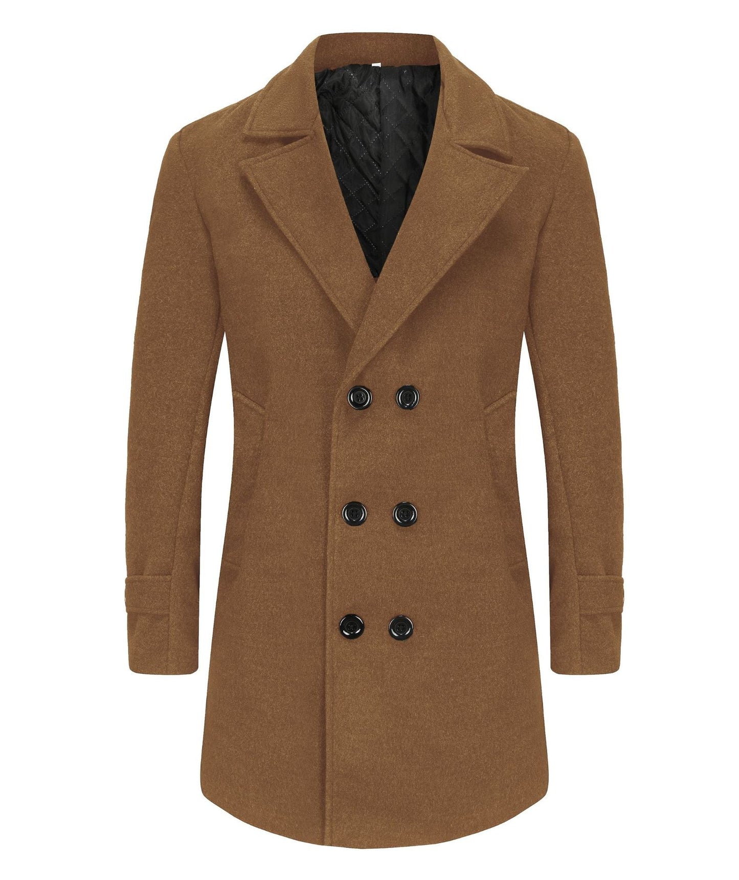 Herren stilvoller und eleganter Übercoat mit doppelter Knopfreihe Krohn-e