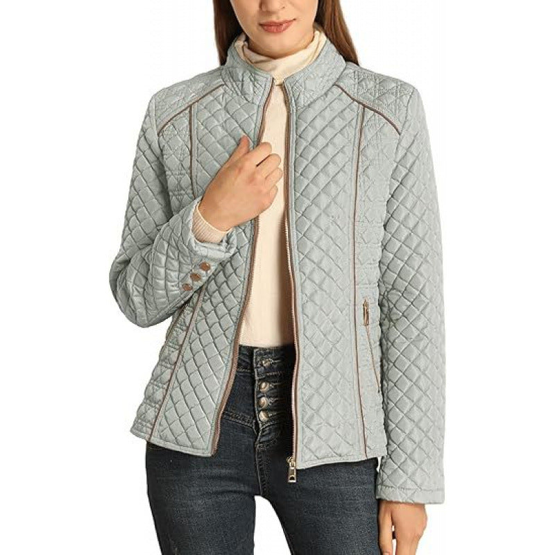 Damen gesteppte Freizeitjacke mit hohem Kragen Krohn-e