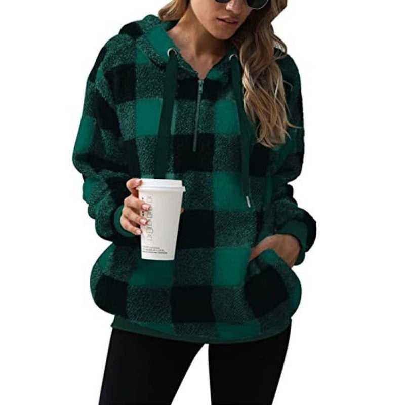 Damen kuschelige Fleece-Hoodie Krohn-e