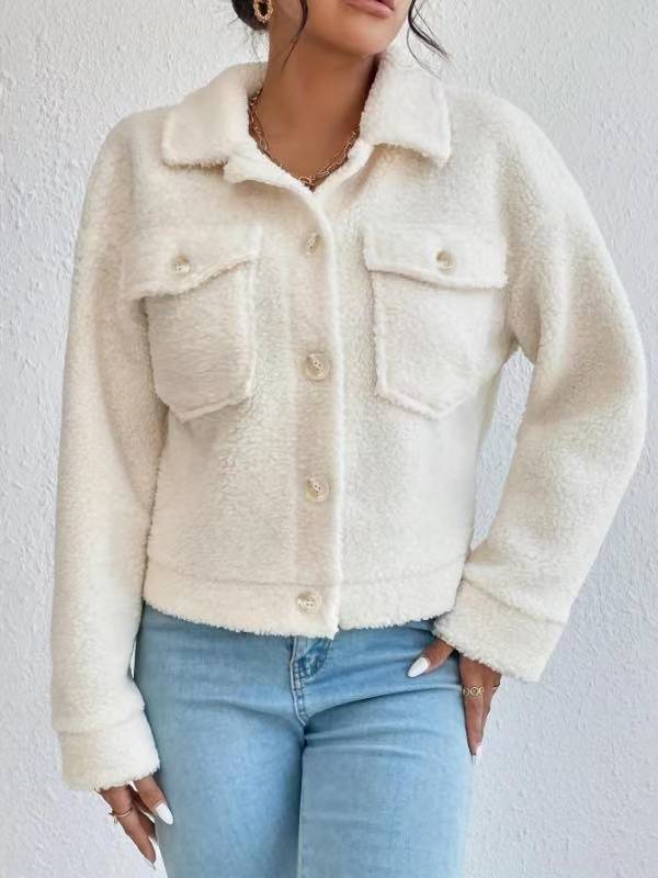 Damen Kuschelige und modische Fleecejacke mit praktischen Taschen Krohn-e