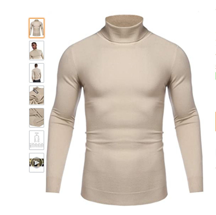 Herren hochabschließender Rollkragenpullover Krohn-e
