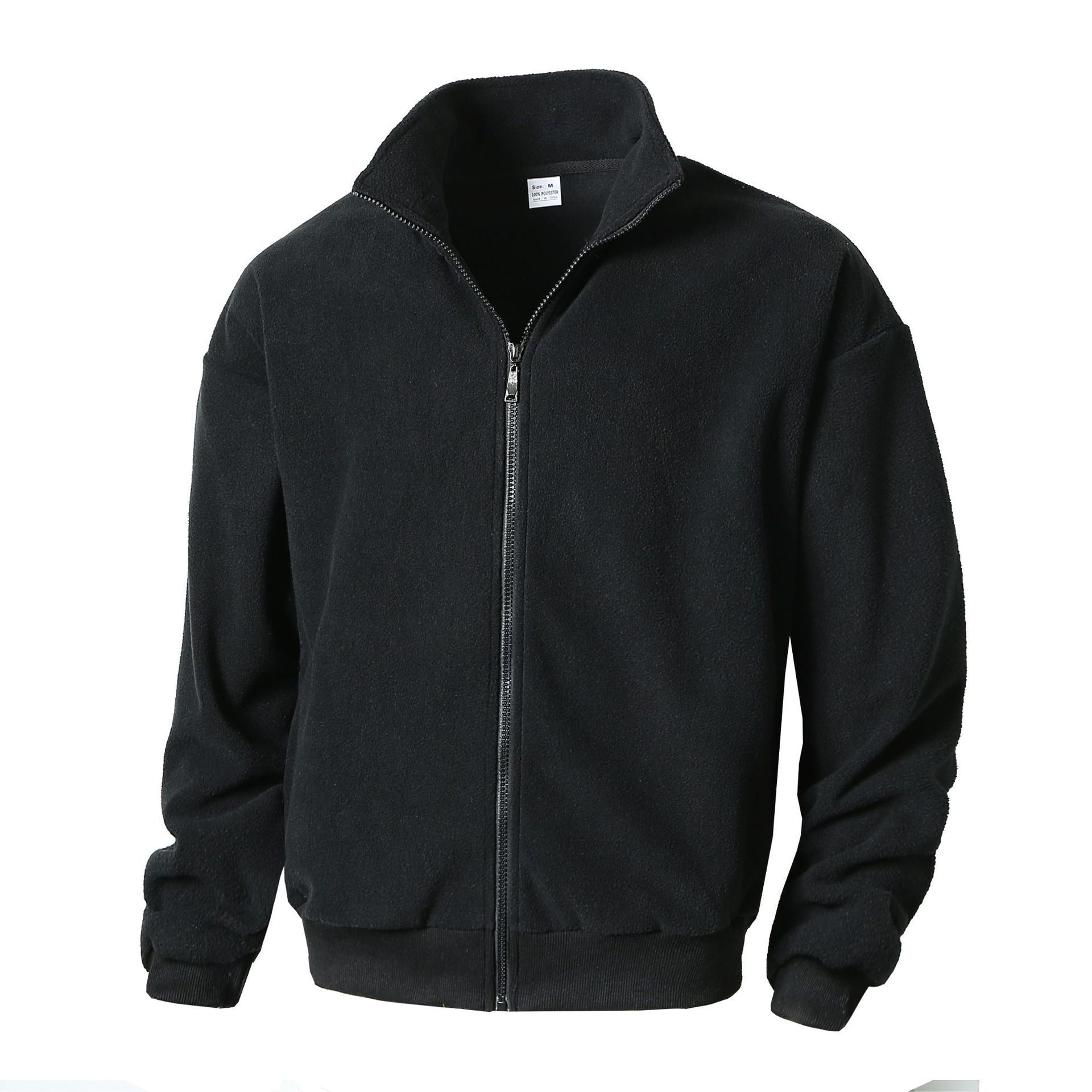 Herren Fleecejacke mit hohem Kragen und durchgehendem Reißverschluss Krohn-e