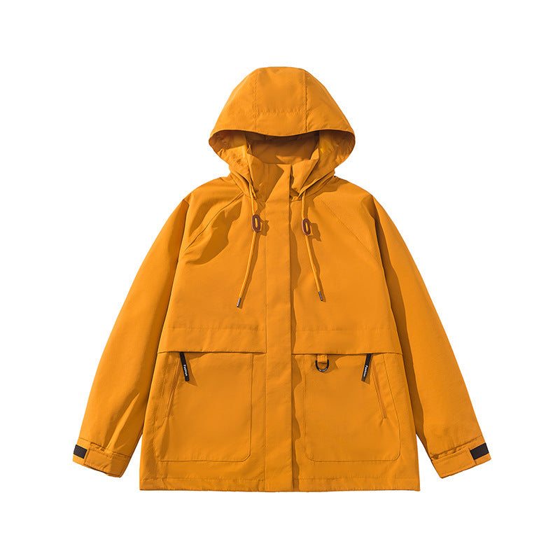 Damen technische Outdoor-Jacke mit verstellbarer Kapuze und großen Taschen Krohn-e