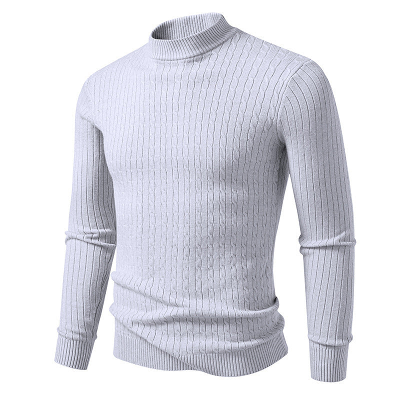 Herren Rollkragenpullover aus strukturiertem Strick Krohn-e