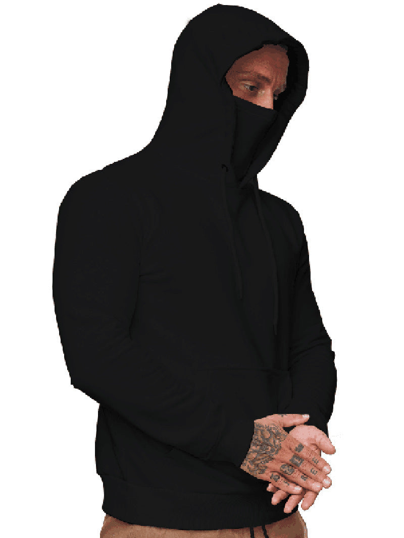 Herren Kapuzenpullover mit multifunktionalem Kragen Krohn-e