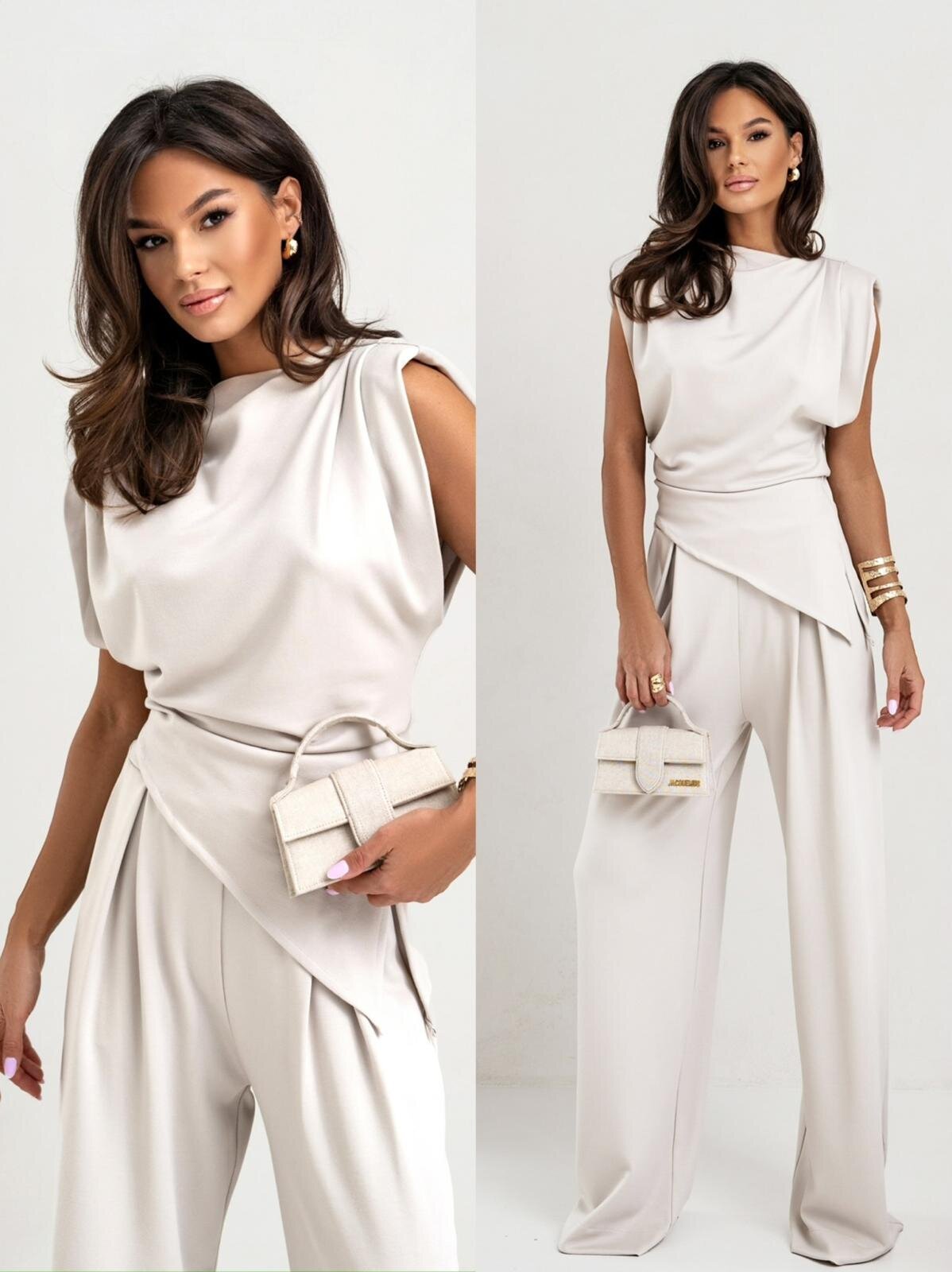 Damen eleganter Jumpsuit mit asymmetrischem Schnitt und hochmodernem Design Krohn-e