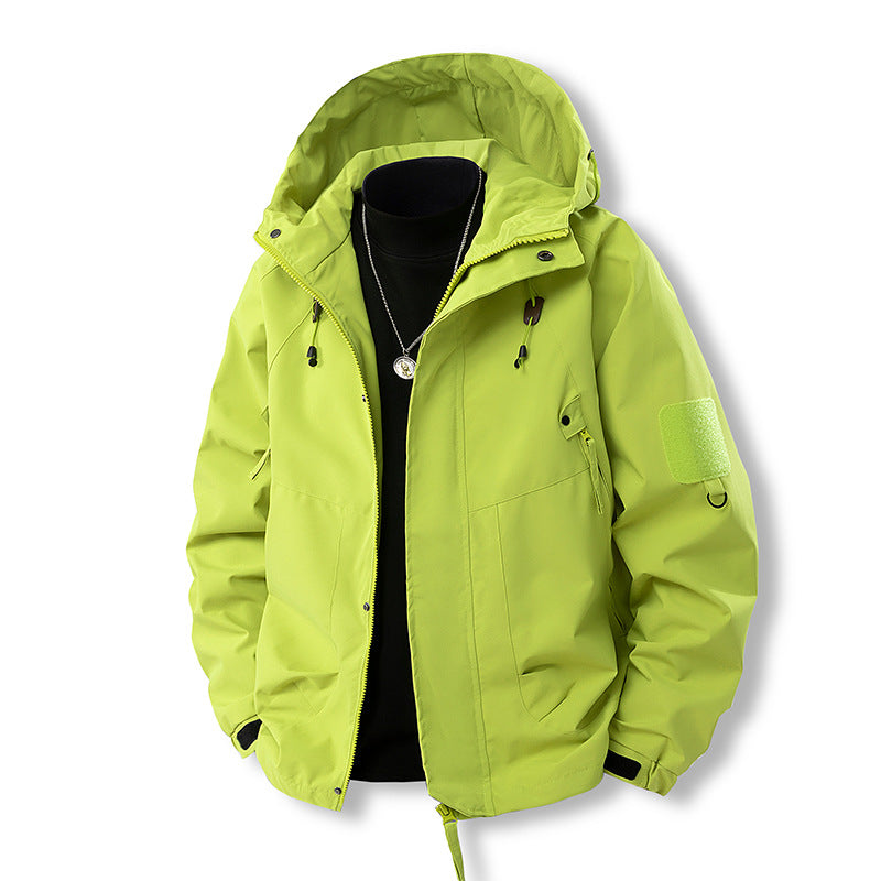 Herren Outdoor- und Freizeitjacke mit verstellbarem Kapuzenkragen und praktischen Taschen Krohn-e