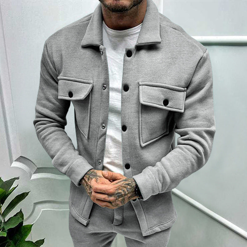 Herren Utility Jacke mit praktischen Taschen und modernem Schnitt Krohn-e