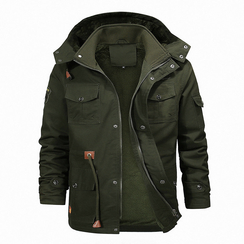 Herren robuste Utility-Jacke mit warmem Innenfutter Krohn-e