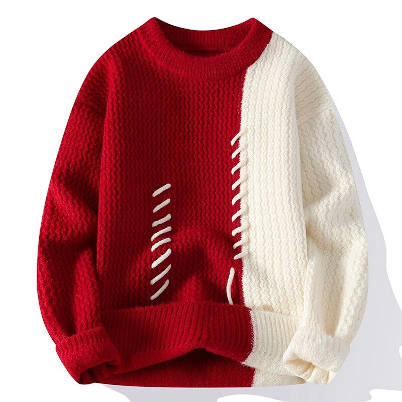 Damen Strukturierter Pullover mit einzigartigem Design und gewebtem Muster Krohn-e