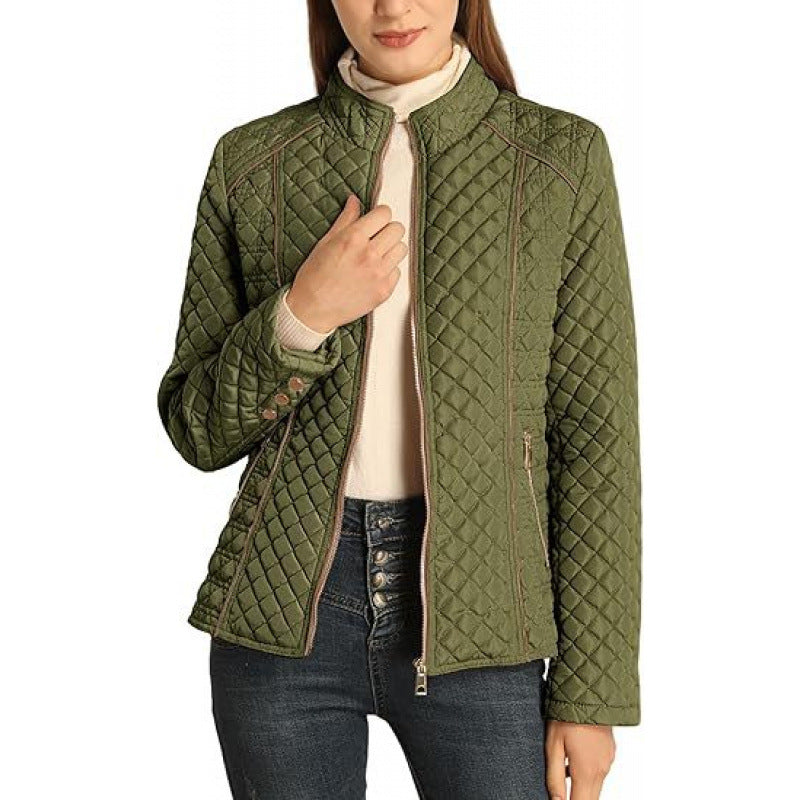 Damen gesteppte Freizeitjacke mit hohem Kragen Krohn-e
